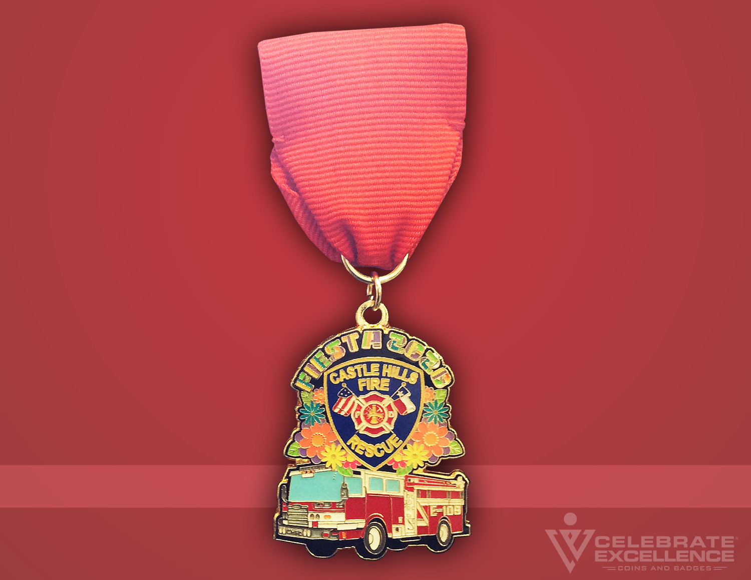 2019 Kirby Fire Department Fiesta Medal 