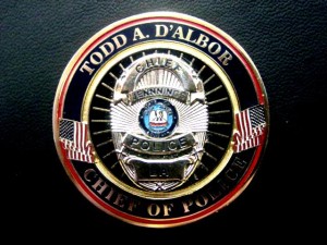 police challenge coin