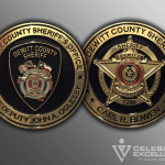 Celebrate Excellence DeWitt County Sheriff Challenge Coins | San Antonio Texas