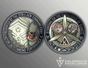 Celebrate Excellence 379 AEW Challenge Coins | San Antonio Texas