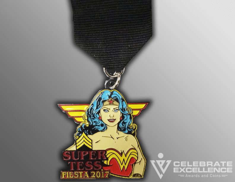 Wonder Woman Super Hero Fiesta Medal