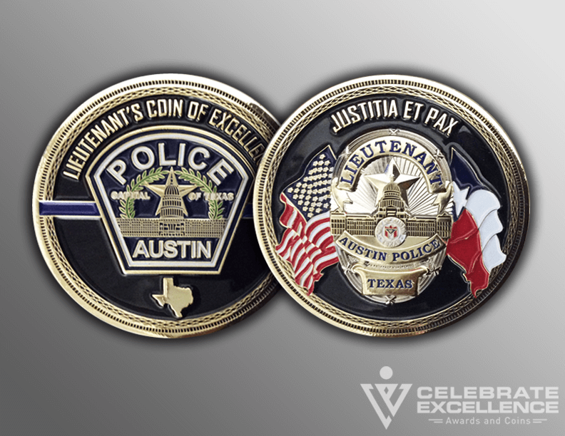 City of Austin Texas Police Officer Challenge Coin LEO 