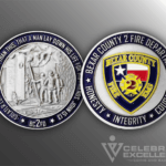 Celebrate Excellence Bexar County 2 Fire Department BC2FD Challenge Coin