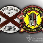 Celebrate Excellence Fire & Iron Station 158 Challenge Coin